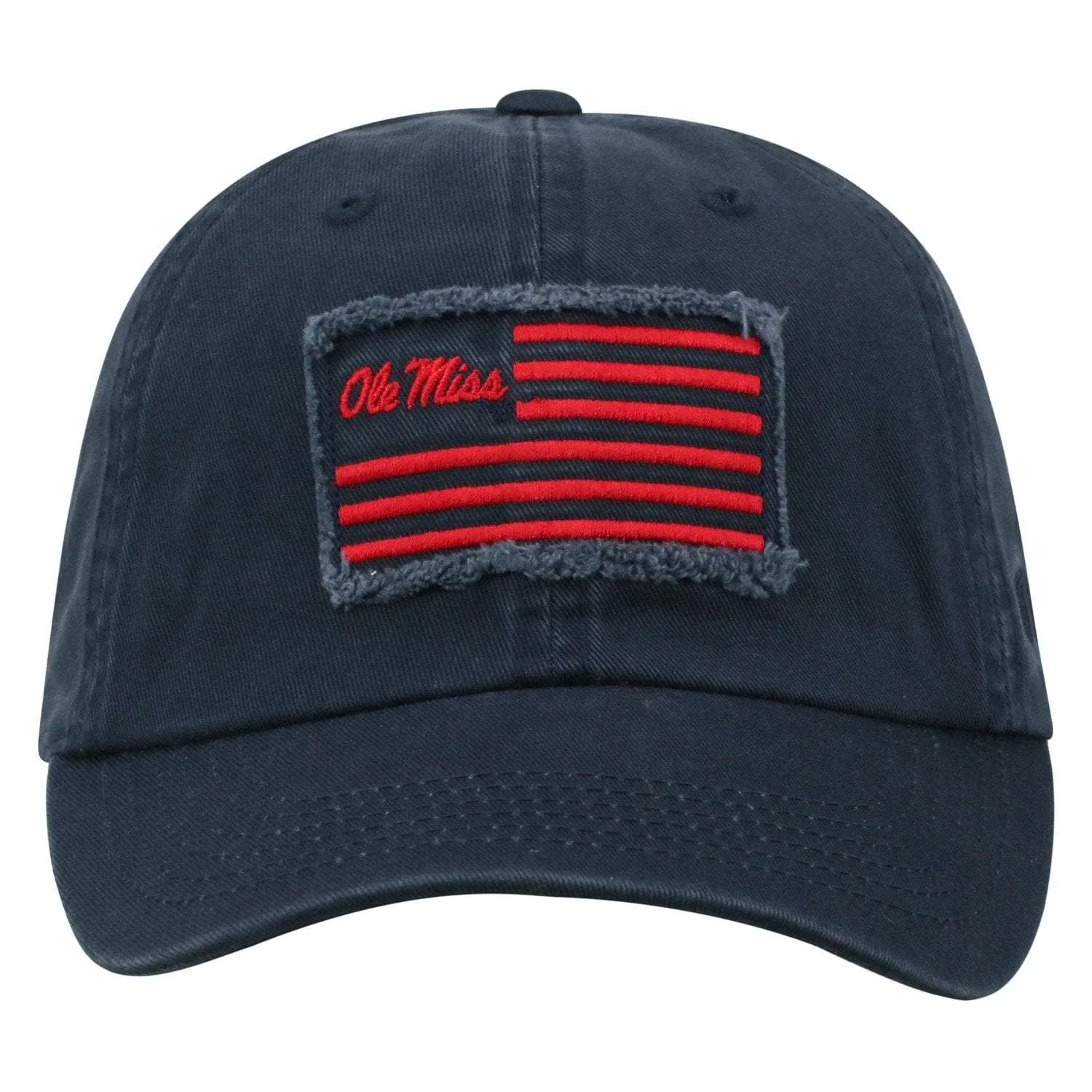 Ole Miss Rebels TOW Navy "Flag 4" Crew Adj. Relax Hat Cap