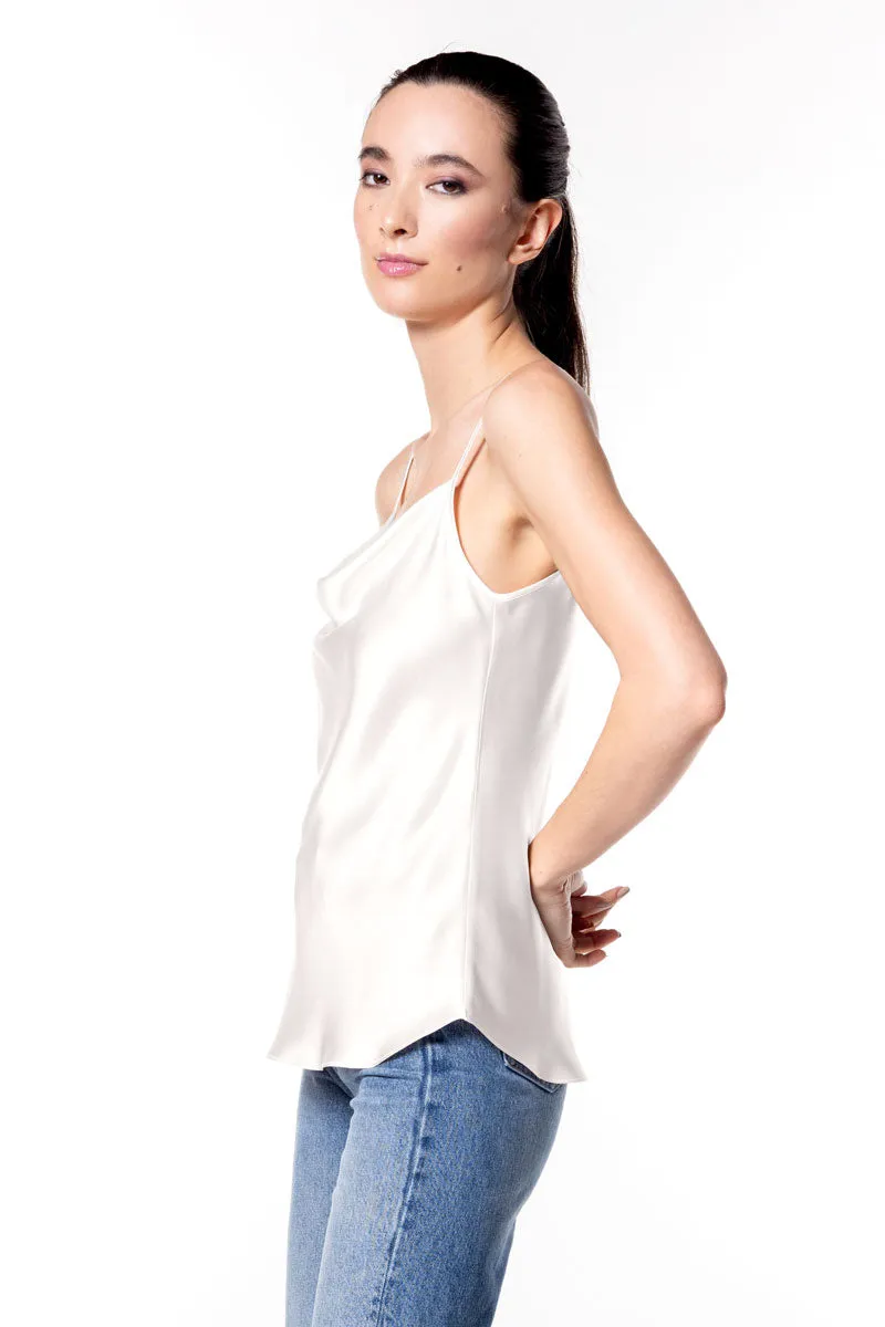 Olive Draped Front Camisole