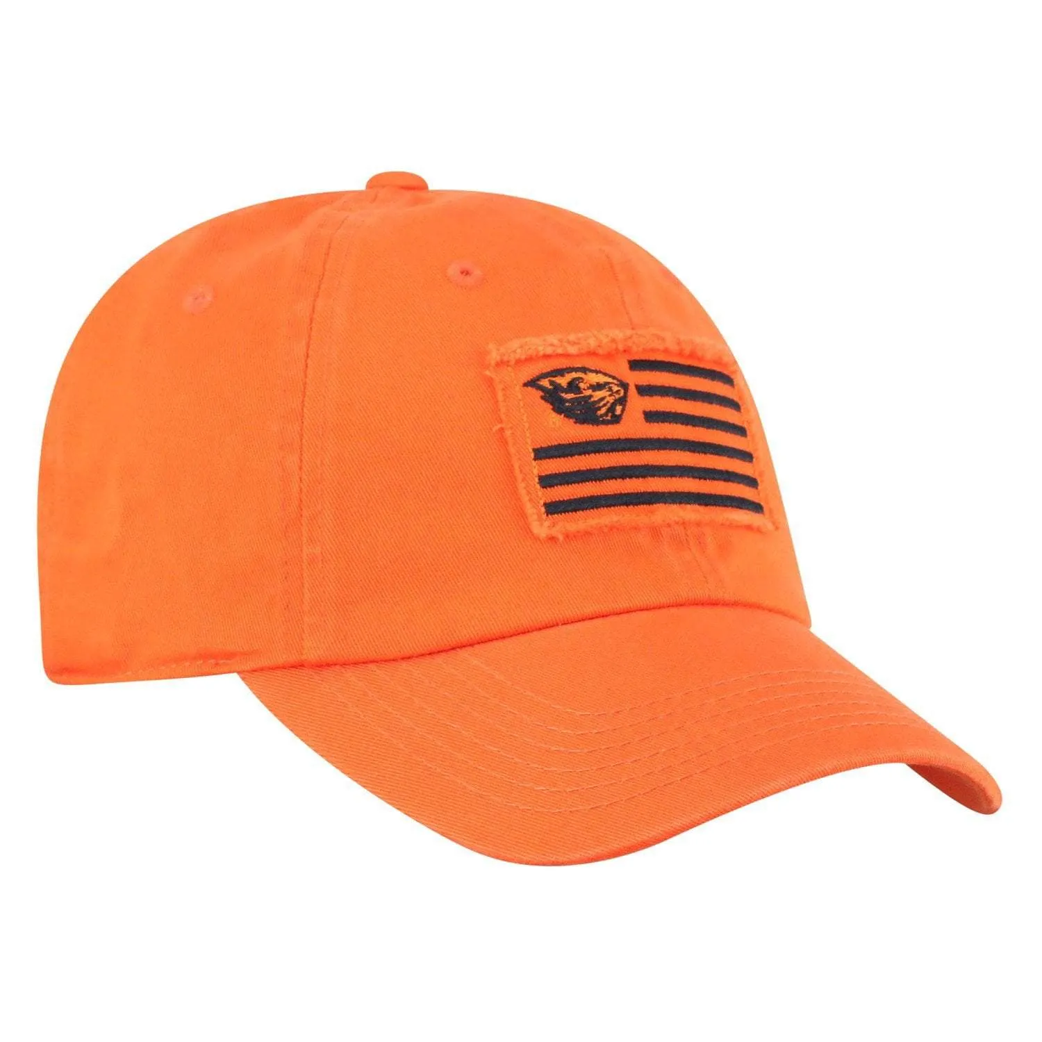 Oregon State Beavers TOW Orange "Flag 4" Crew Adj. Relax Hat Cap