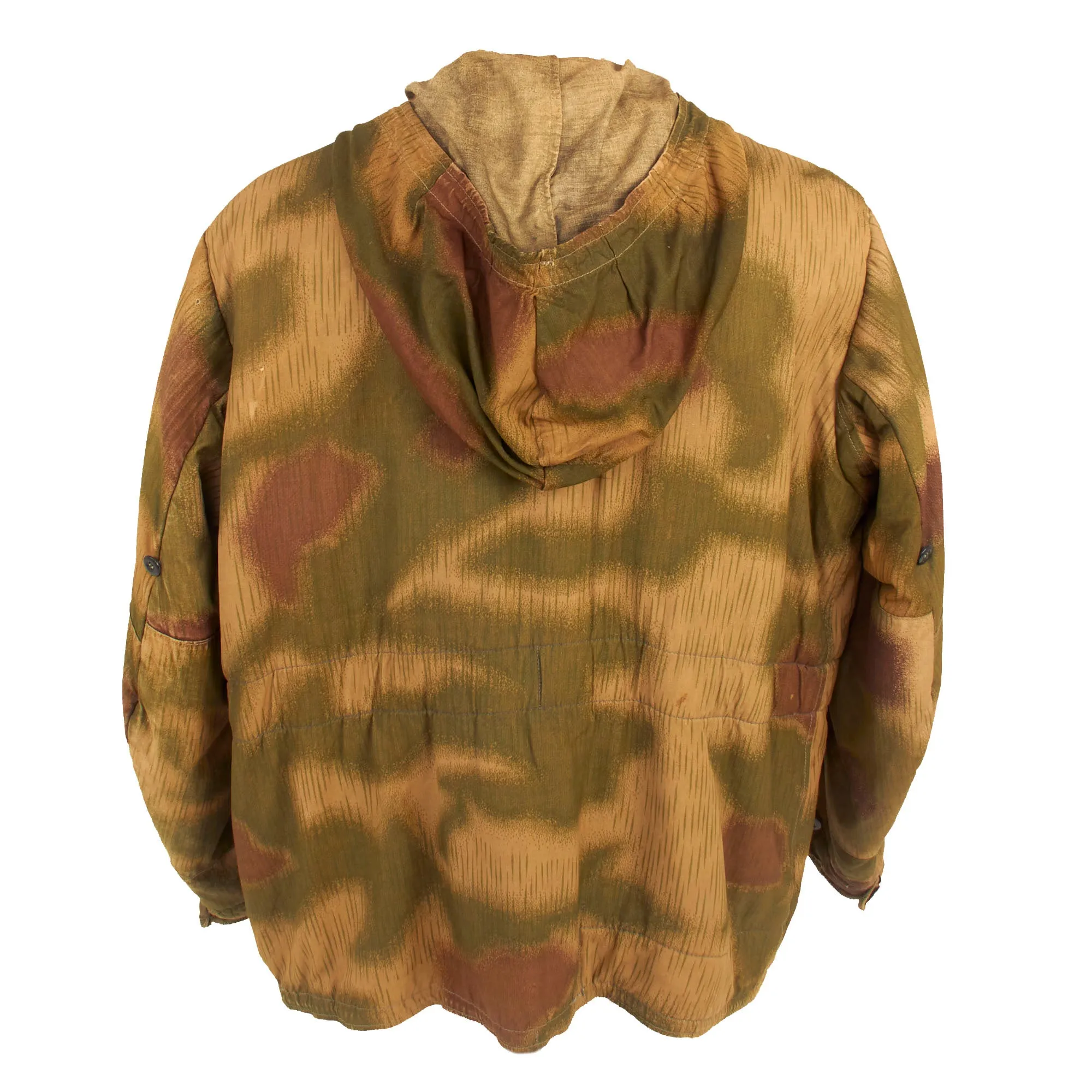 Original German WWII Late War Sumpftarnmuster Swamp Pattern Camouflage Pattern Winter Parka with Repairs - Non Reversible