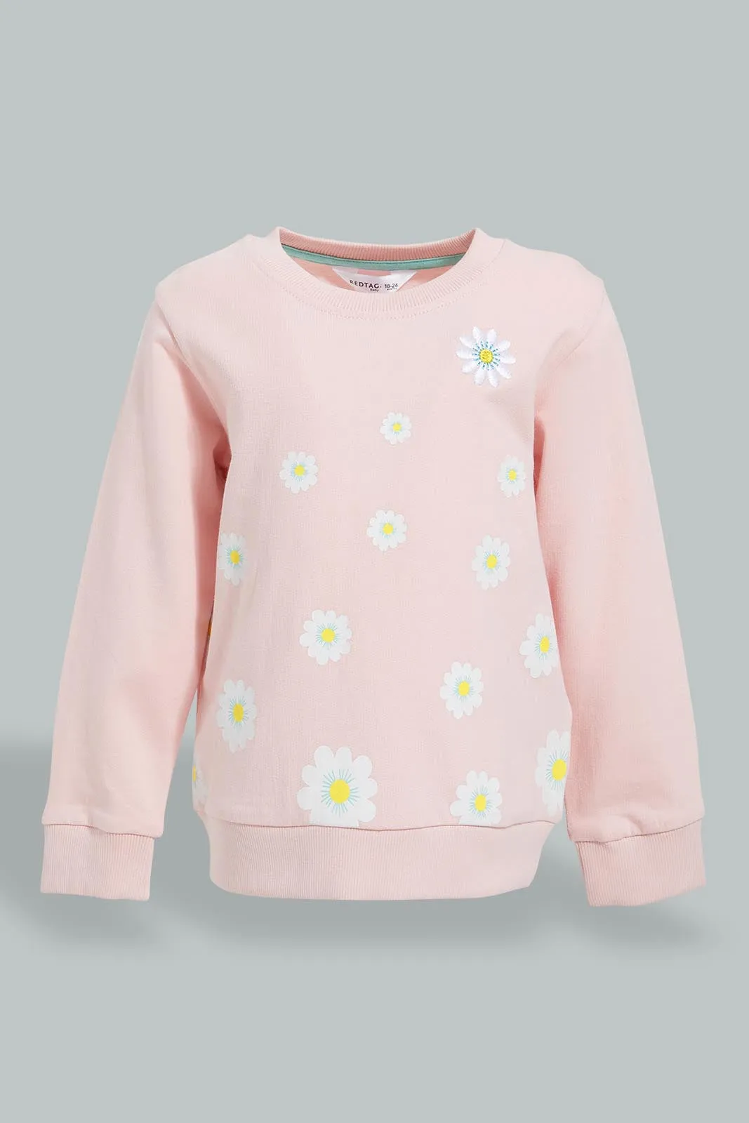 Pink Daisy Flower Jogger Set (2 Piece)