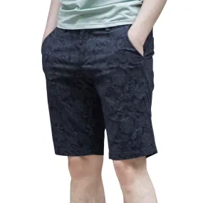 Pologize™ Leaf Patterned Elegant Shorts