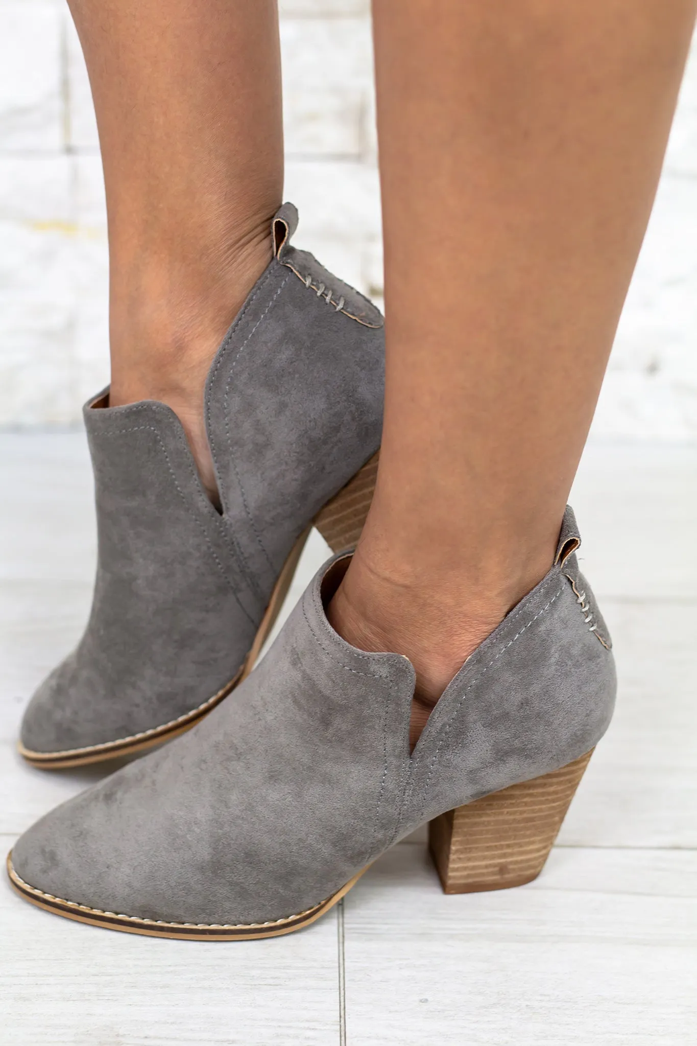 Priscilla Gray Booties