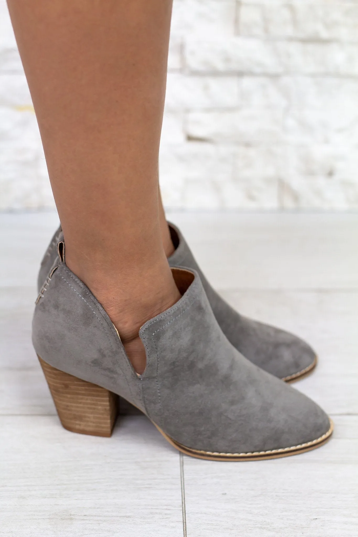 Priscilla Gray Booties