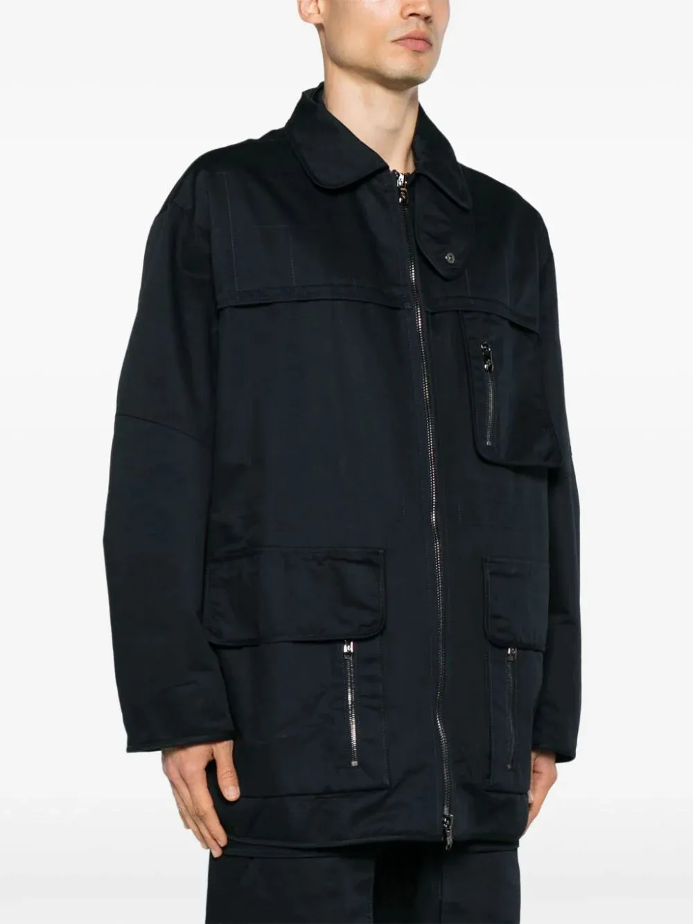 Quilted Cargo Coat