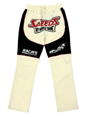 REBEL MINDS Speed Star Men Graphic Jogger - Cream