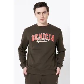 RedTape Men's Dark Olive Graphic Print Sweatshirt