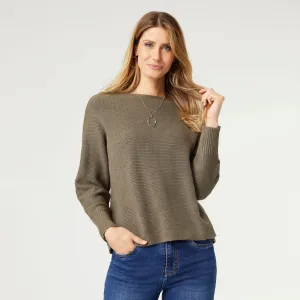 Relaxed Ciana Sweater - Olive Night