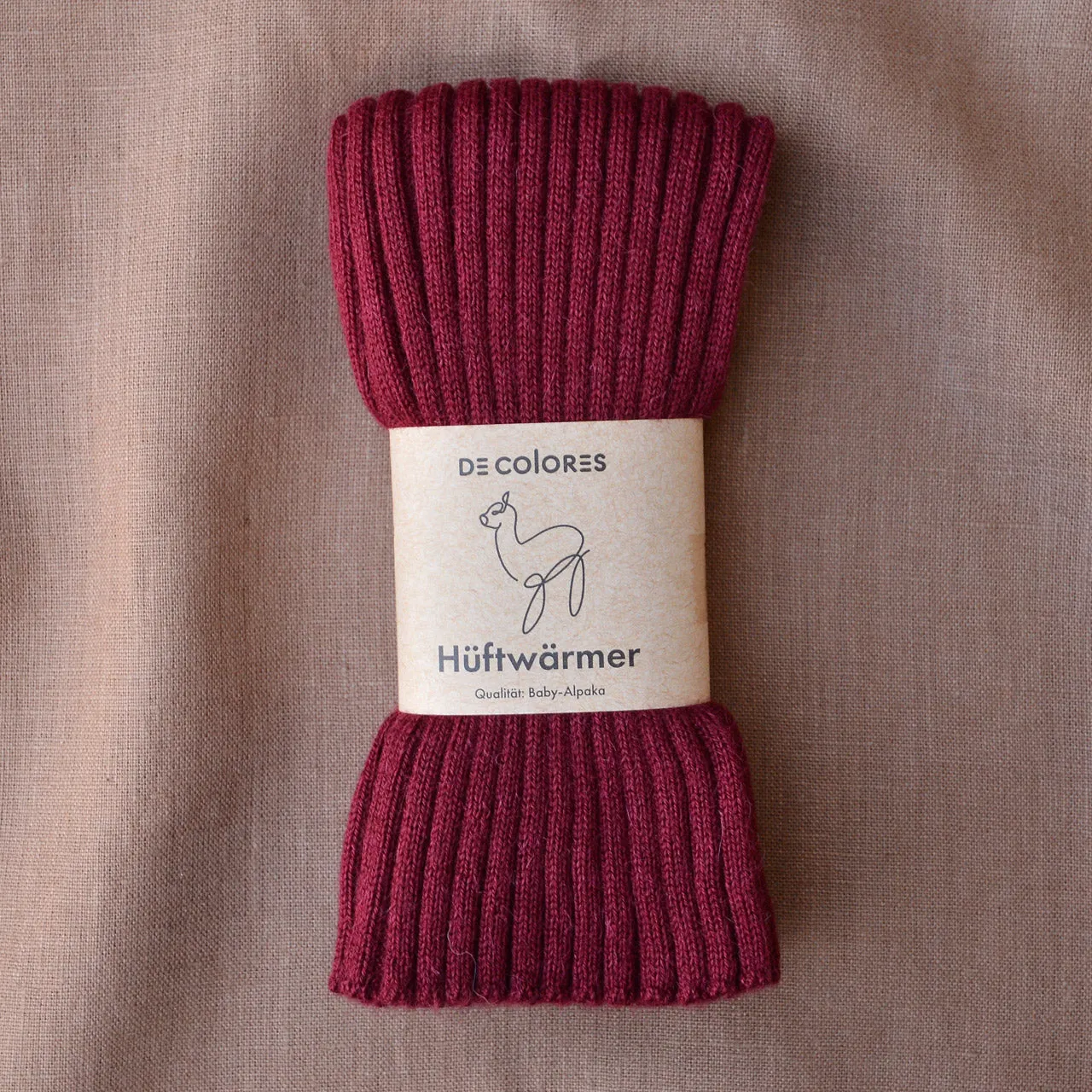 Rib Belly Warmer in 100% Baby Alpaca