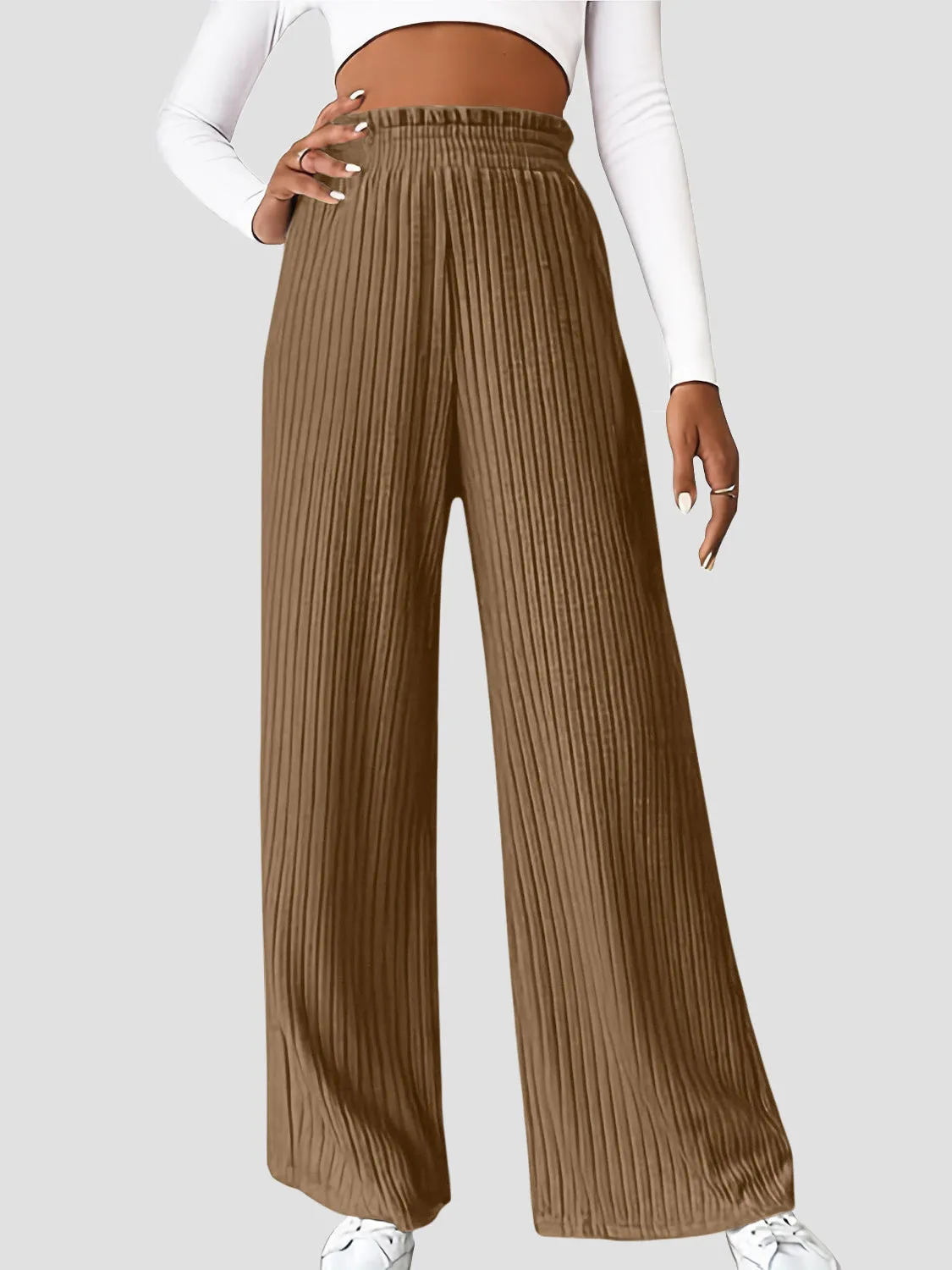 Ribbed High Waist Pants