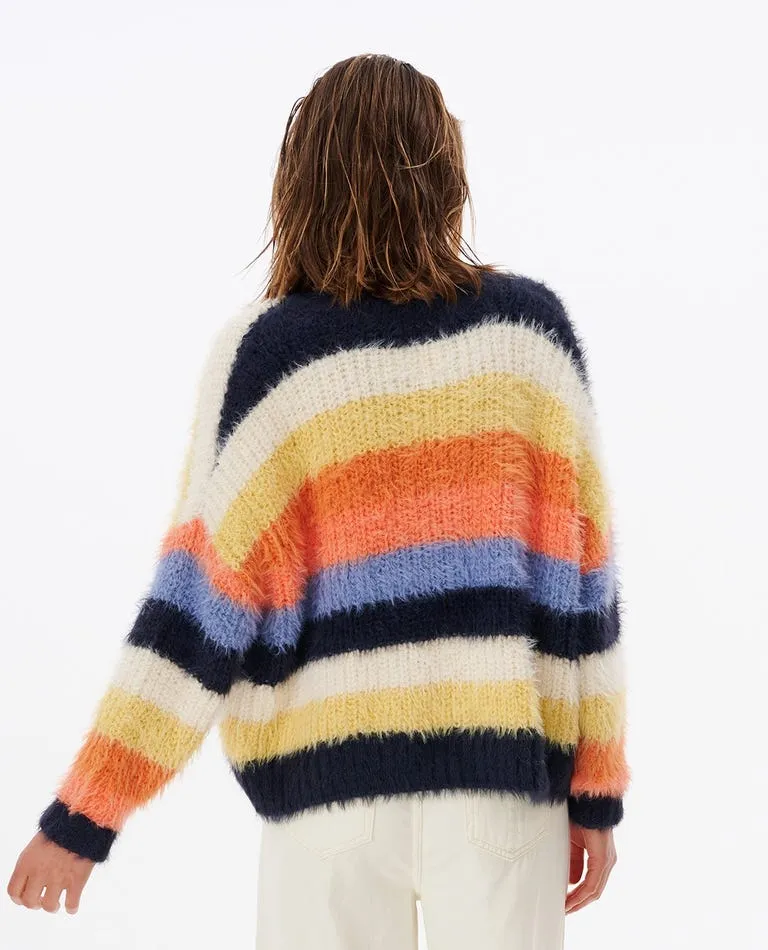 Rip Curl Melting Waves Cardigan Sweater-Multi