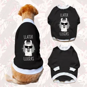 Ruse 'Basics' "Llater Llosers" Printed Crew Neck Full Sleeve Sweatshirt For Dogs