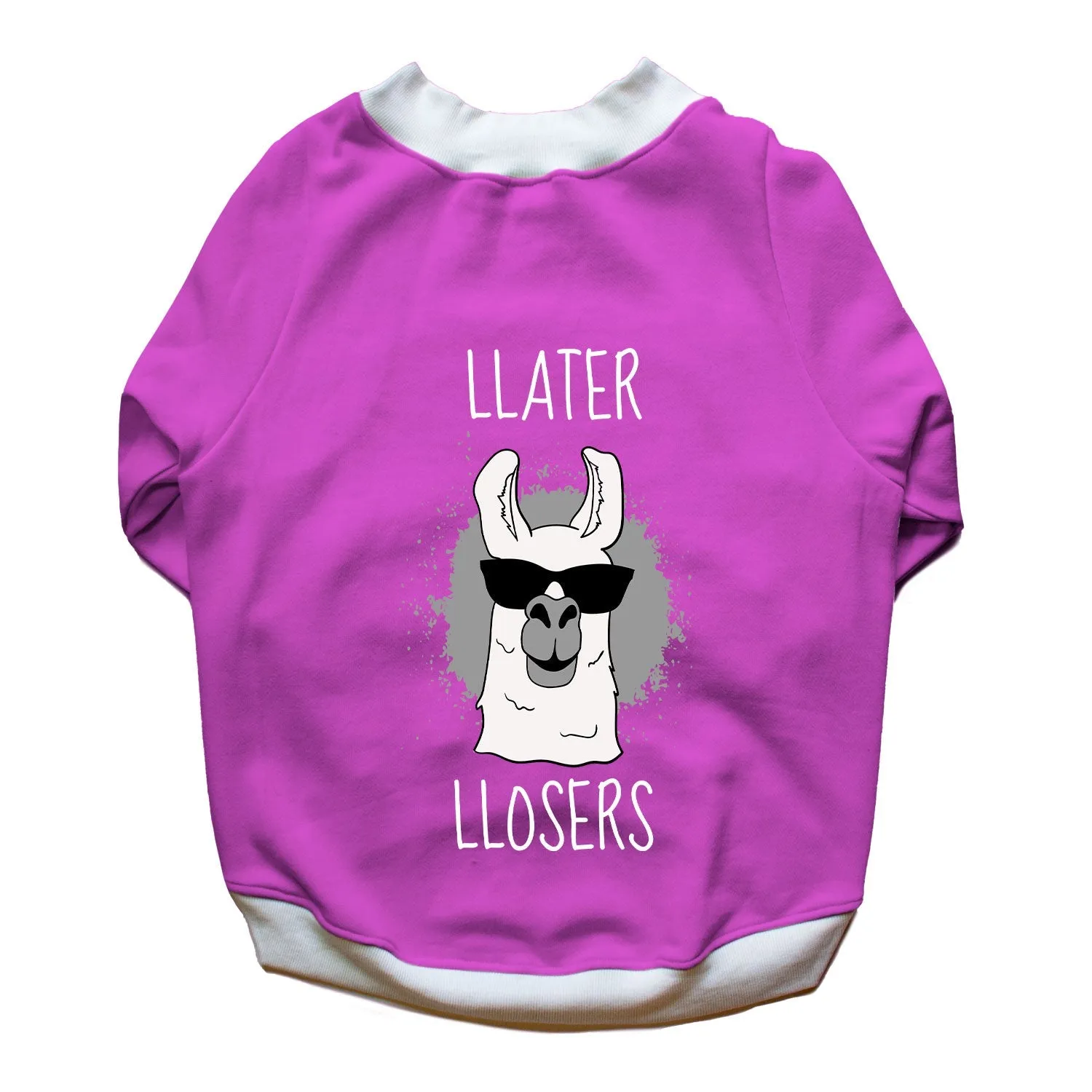 Ruse 'Basics' "Llater Llosers" Printed Crew Neck Full Sleeve Sweatshirt For Dogs