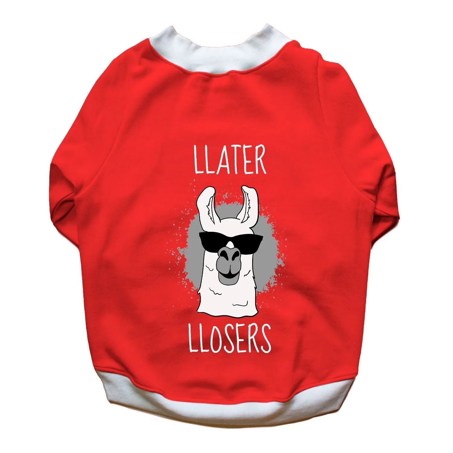 Ruse 'Basics' "Llater Llosers" Printed Crew Neck Full Sleeve Sweatshirt For Dogs