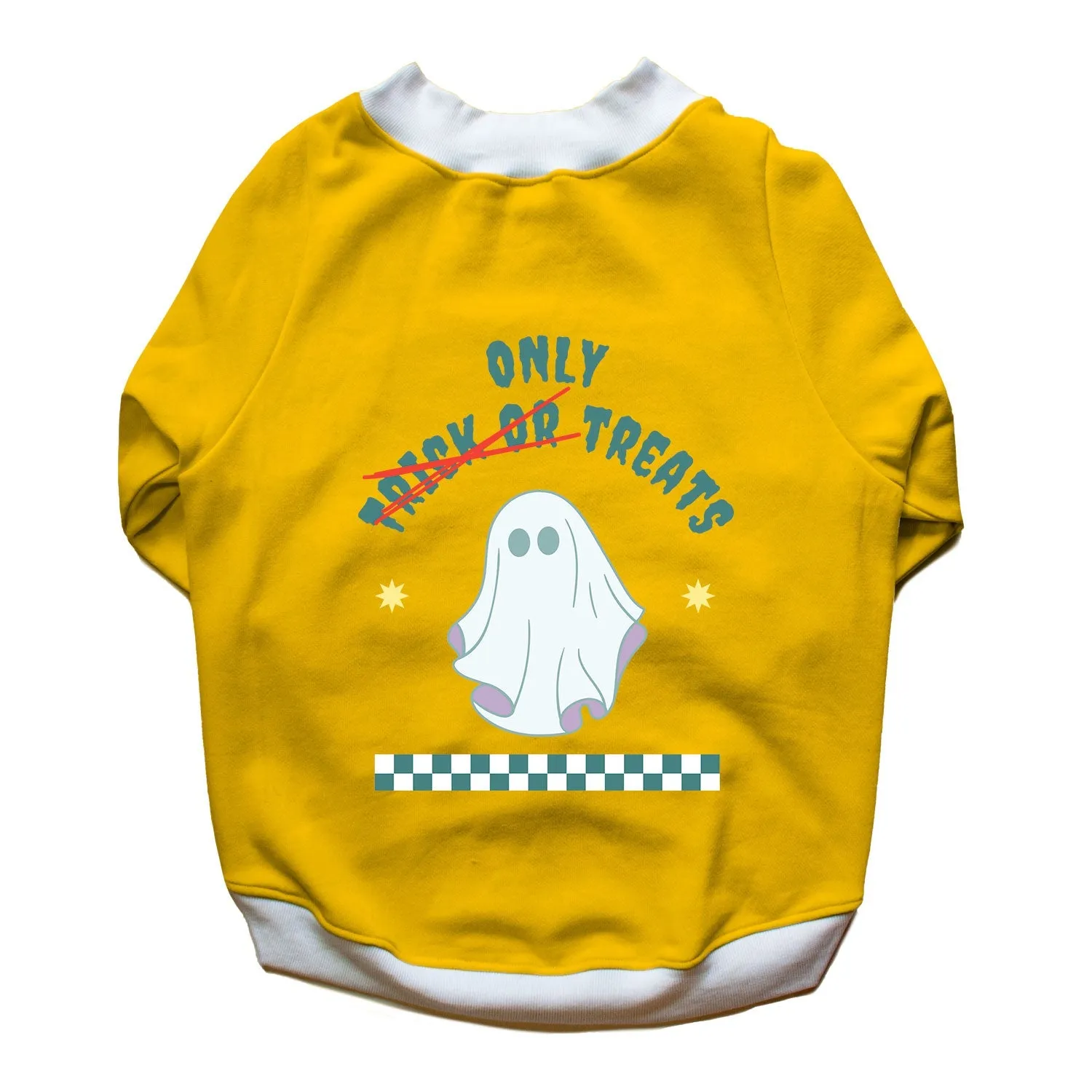 Ruse 'Basics' "Only Treats" Printed Crew Neck Full Sleeve Sweatshirt For Dogs