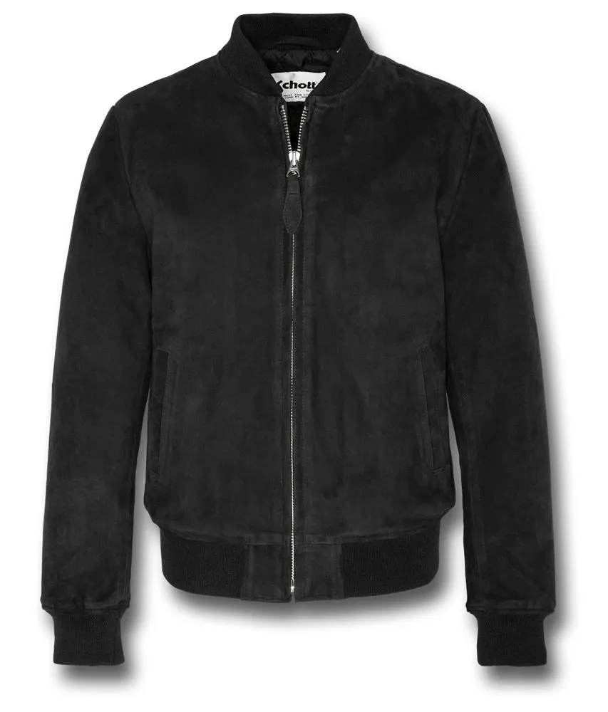 SCHOTT LC3017 SUEDE BOMBER JACKET