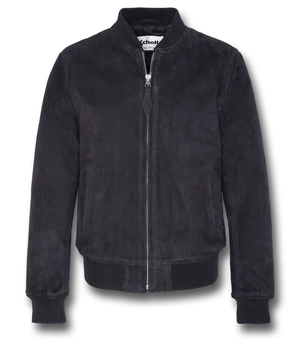 SCHOTT LC3017 SUEDE BOMBER JACKET