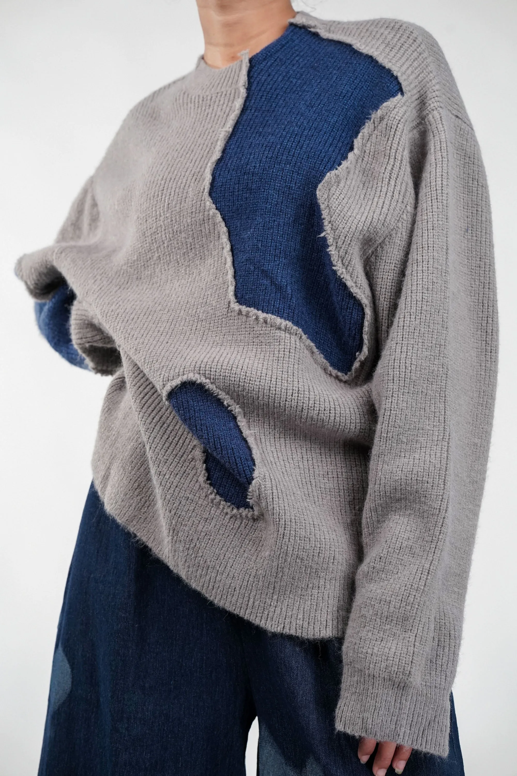 Shadow Sea Patch Sweater