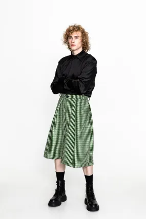 Simon Cropped Pants Patterned Green