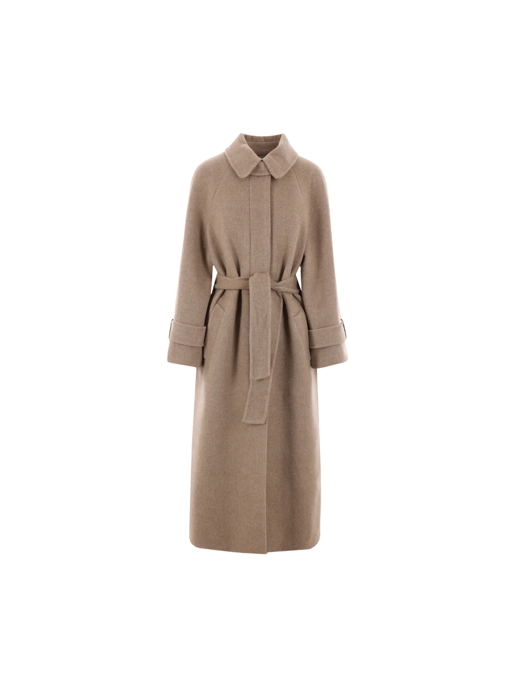 Single-Breasted Cashmere Coat