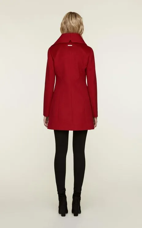 Soia & Kyo - Jenna Slim-Fit Wool Coat in Crimson