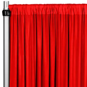 Spandex 4-way Stretch Drape Curtain 10ft H x 60" W - Red