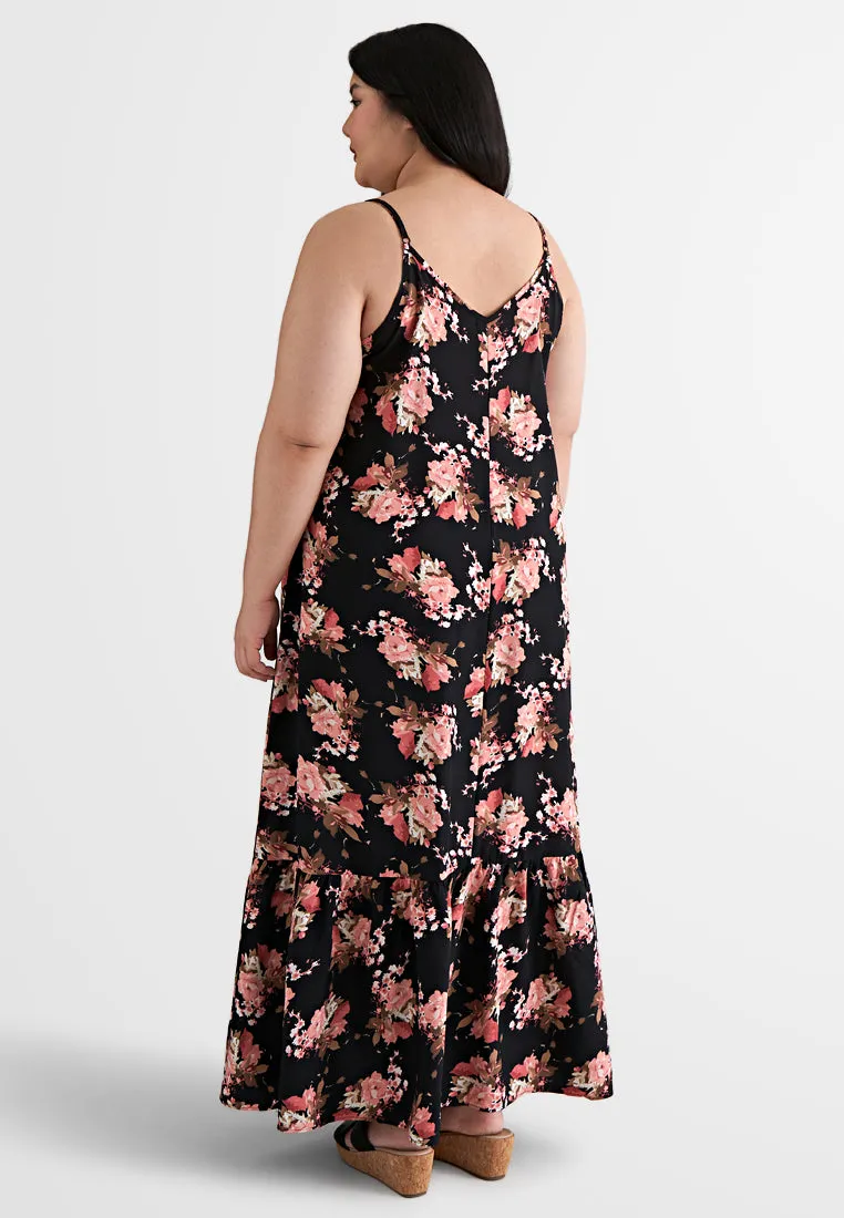 Starlet Floral Long Camisole Dress