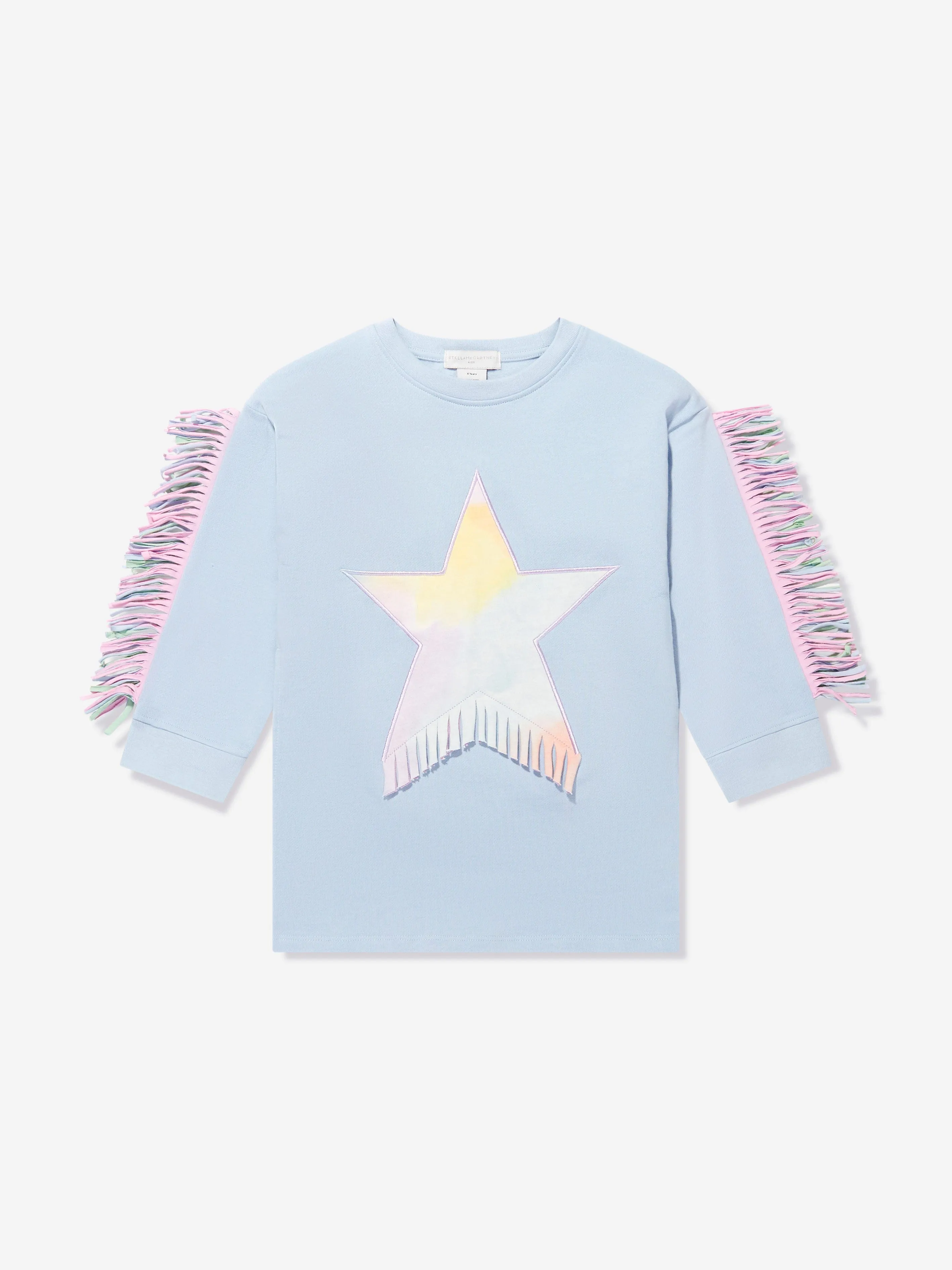 Stella McCartney Girls Star Sweater Dress in Blue