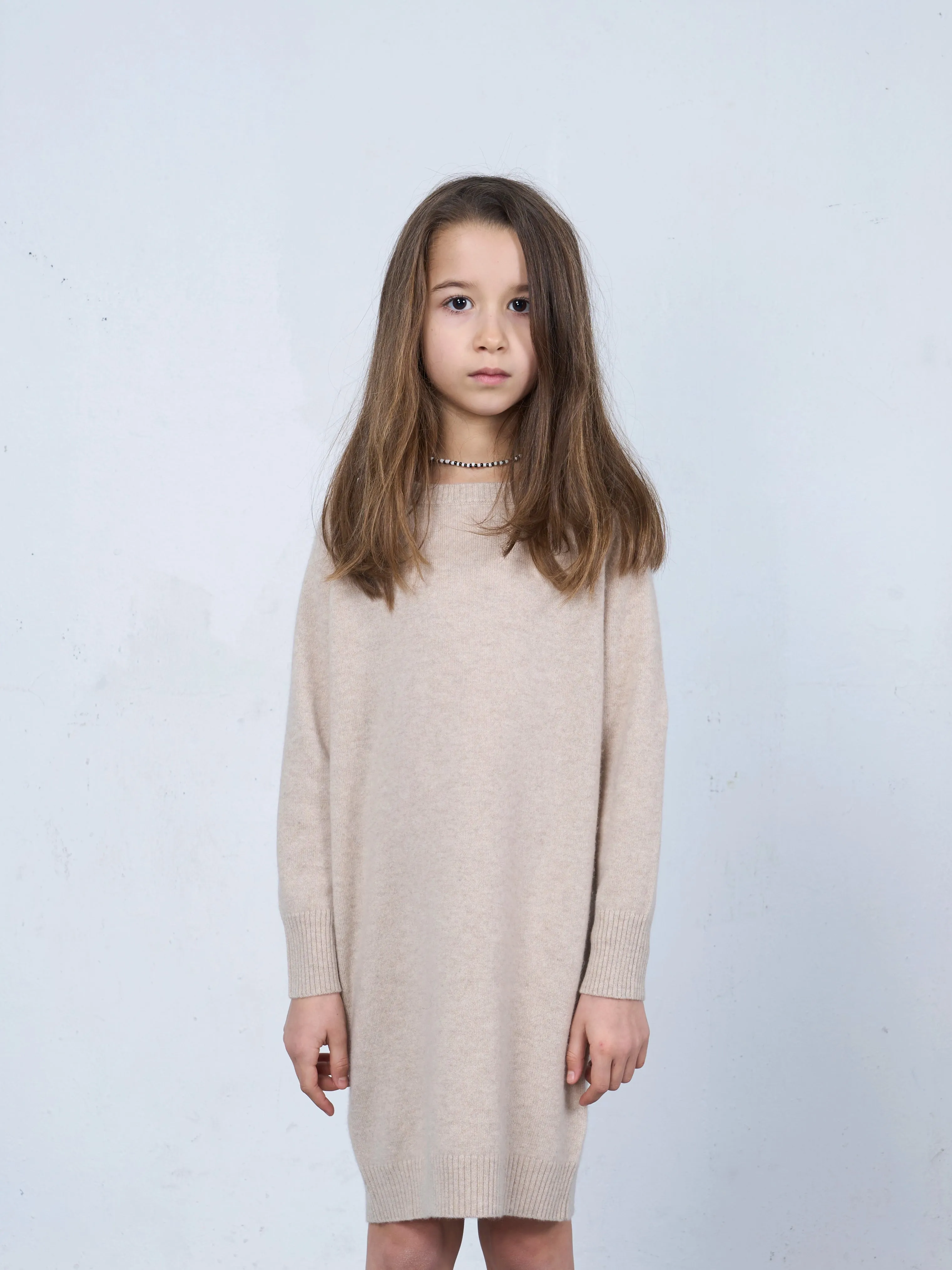 SWEATER DRESS BEIGE <br> - TO PERSONALIZE -