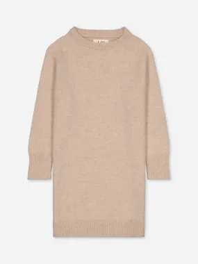 SWEATER DRESS BEIGE <br> - TO PERSONALIZE -