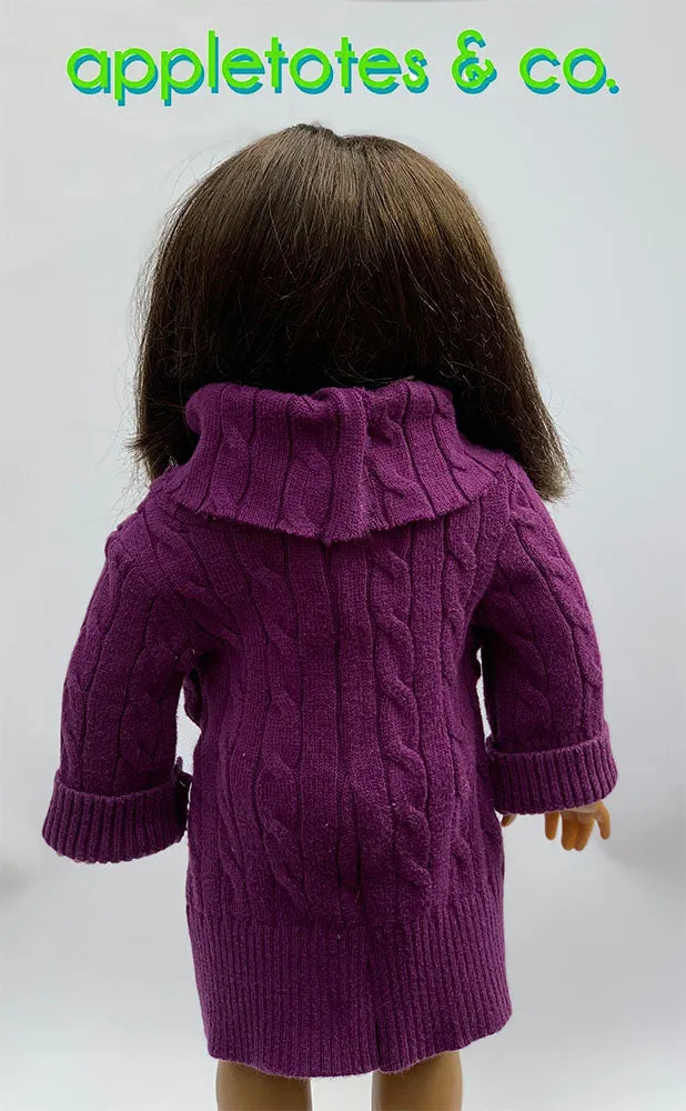 Sweater Dress Sewing Pattern for 18" Dolls