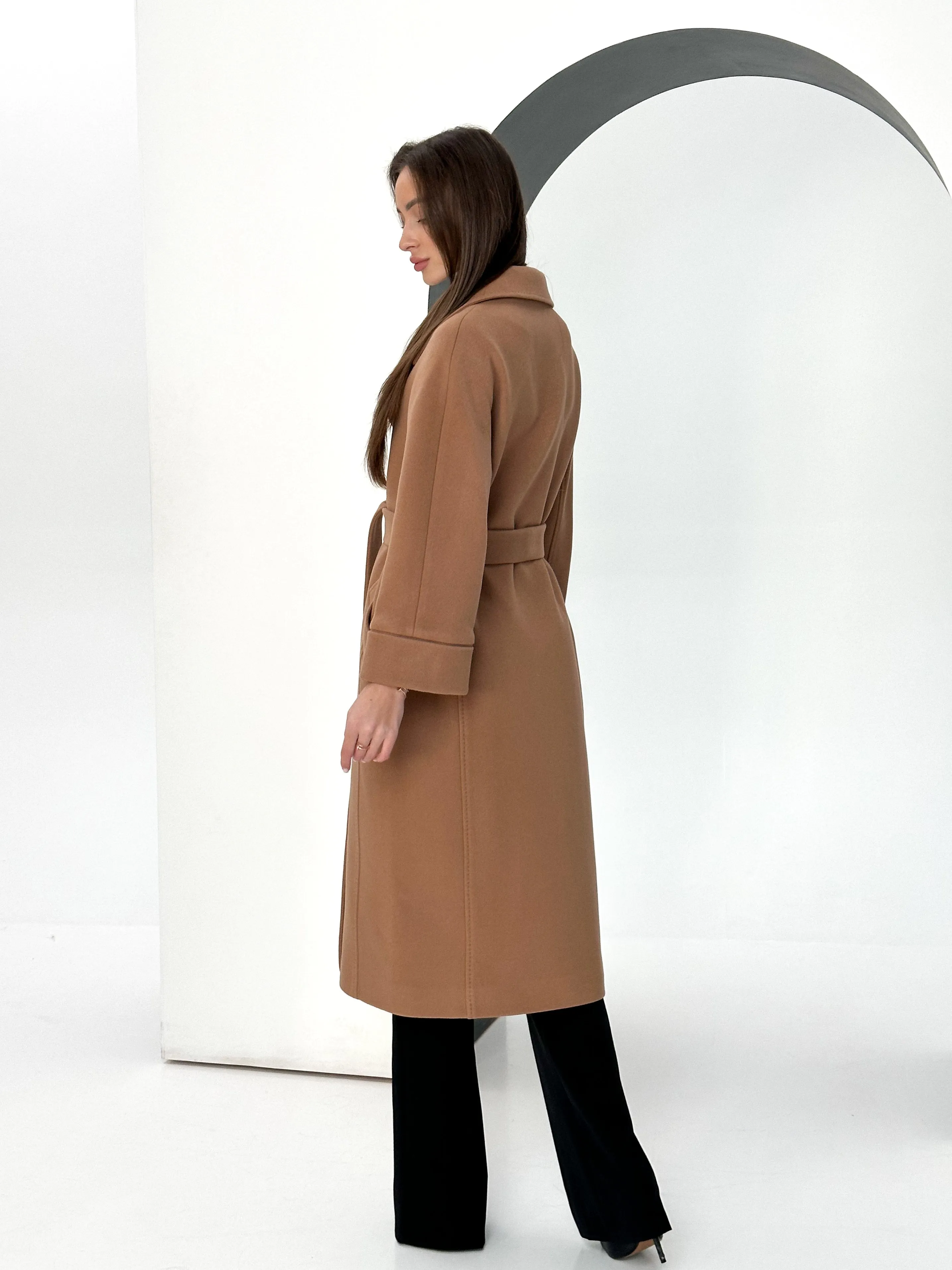 Tailored Cashmere Wool Blend Coat