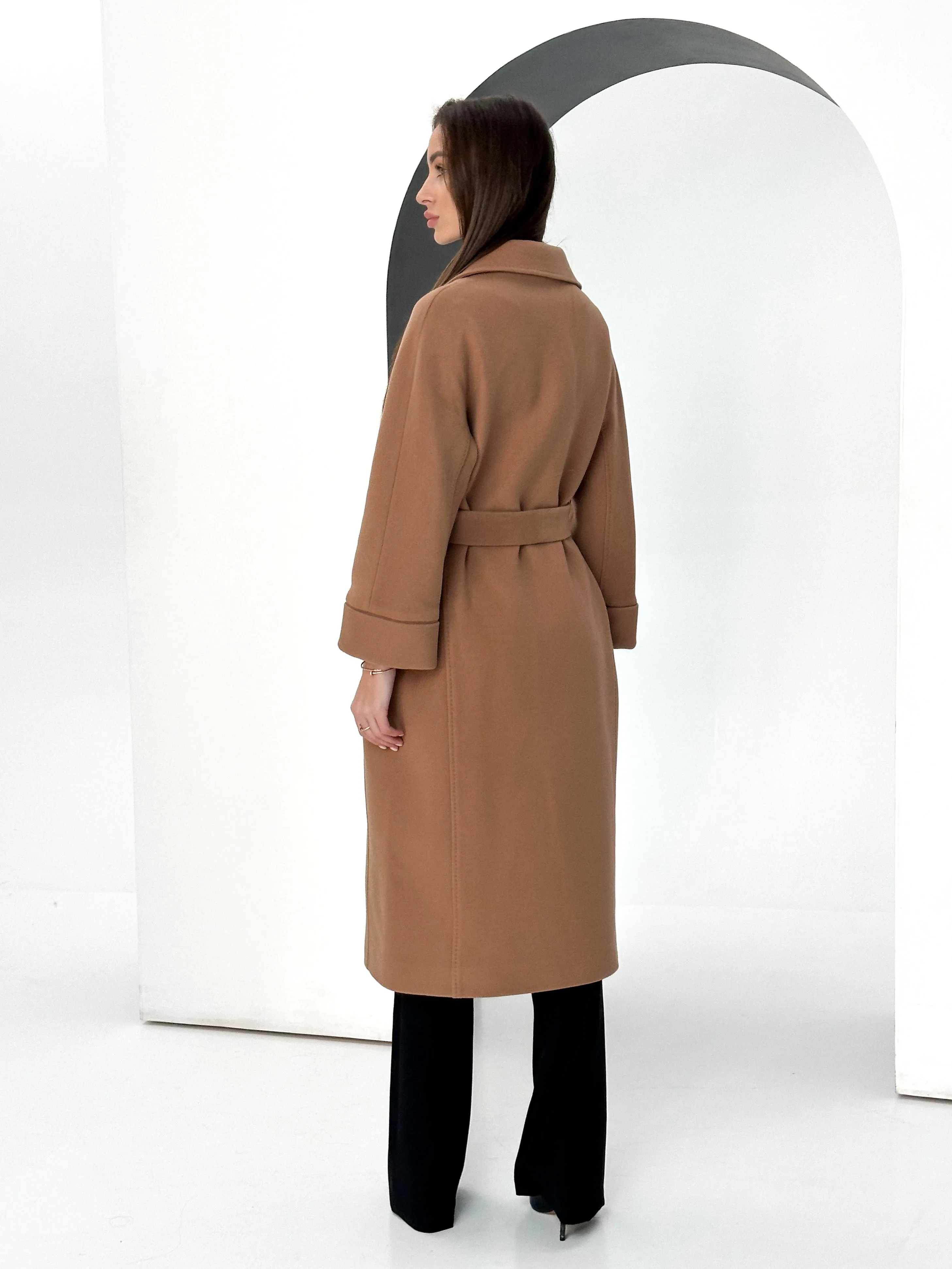 Tailored Cashmere Wool Blend Coat