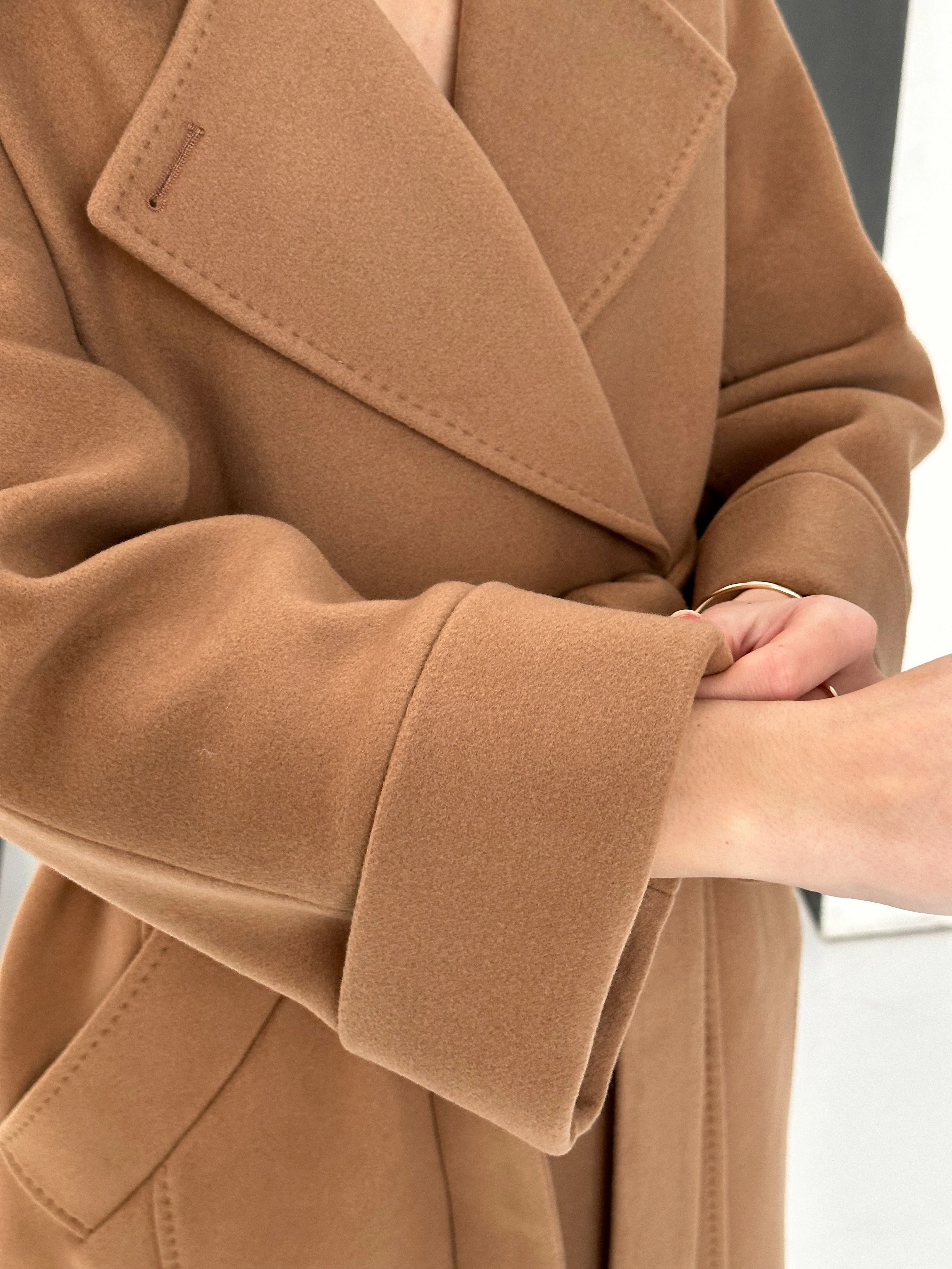 Tailored Cashmere Wool Blend Coat