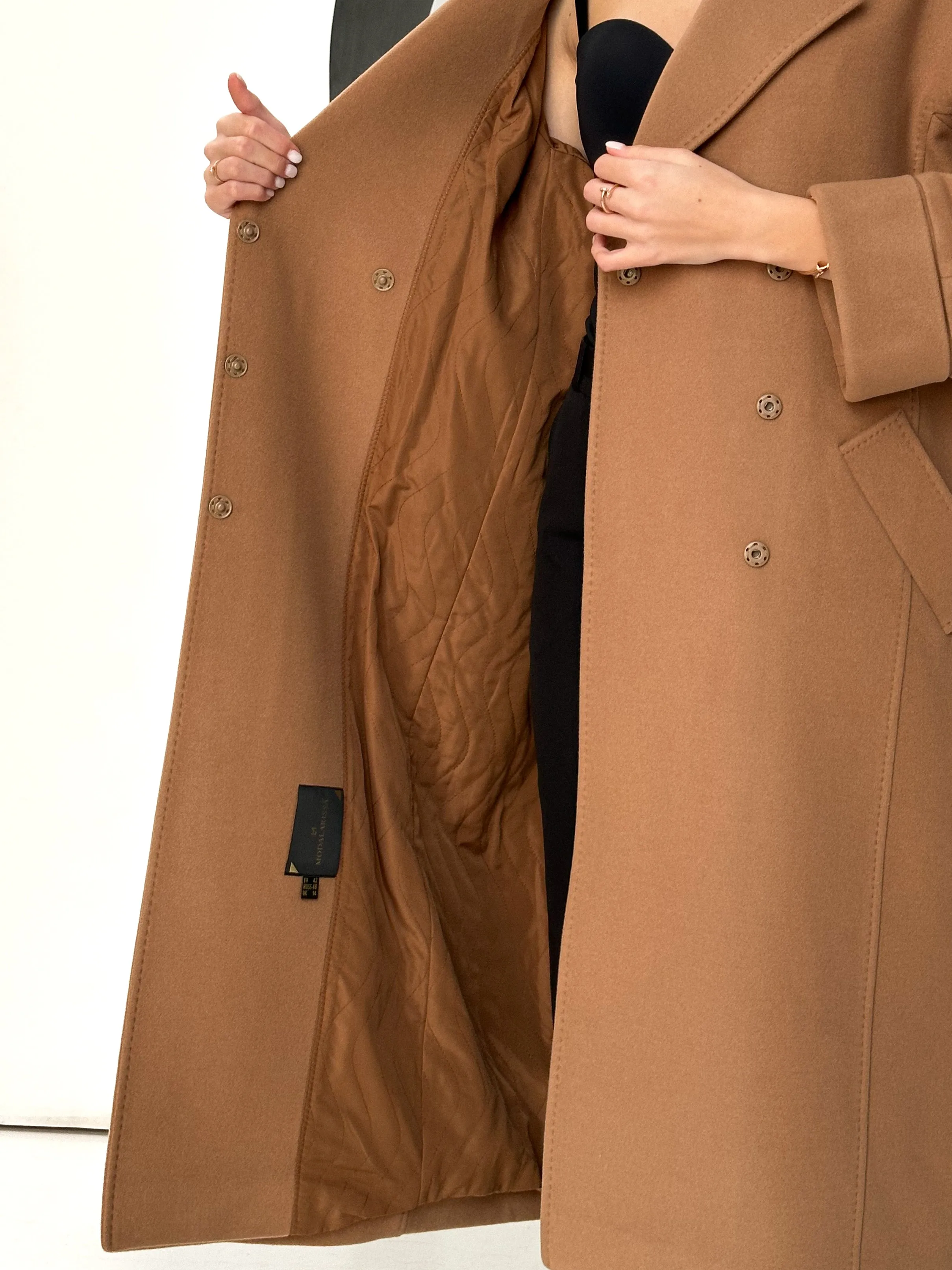 Tailored Cashmere Wool Blend Coat