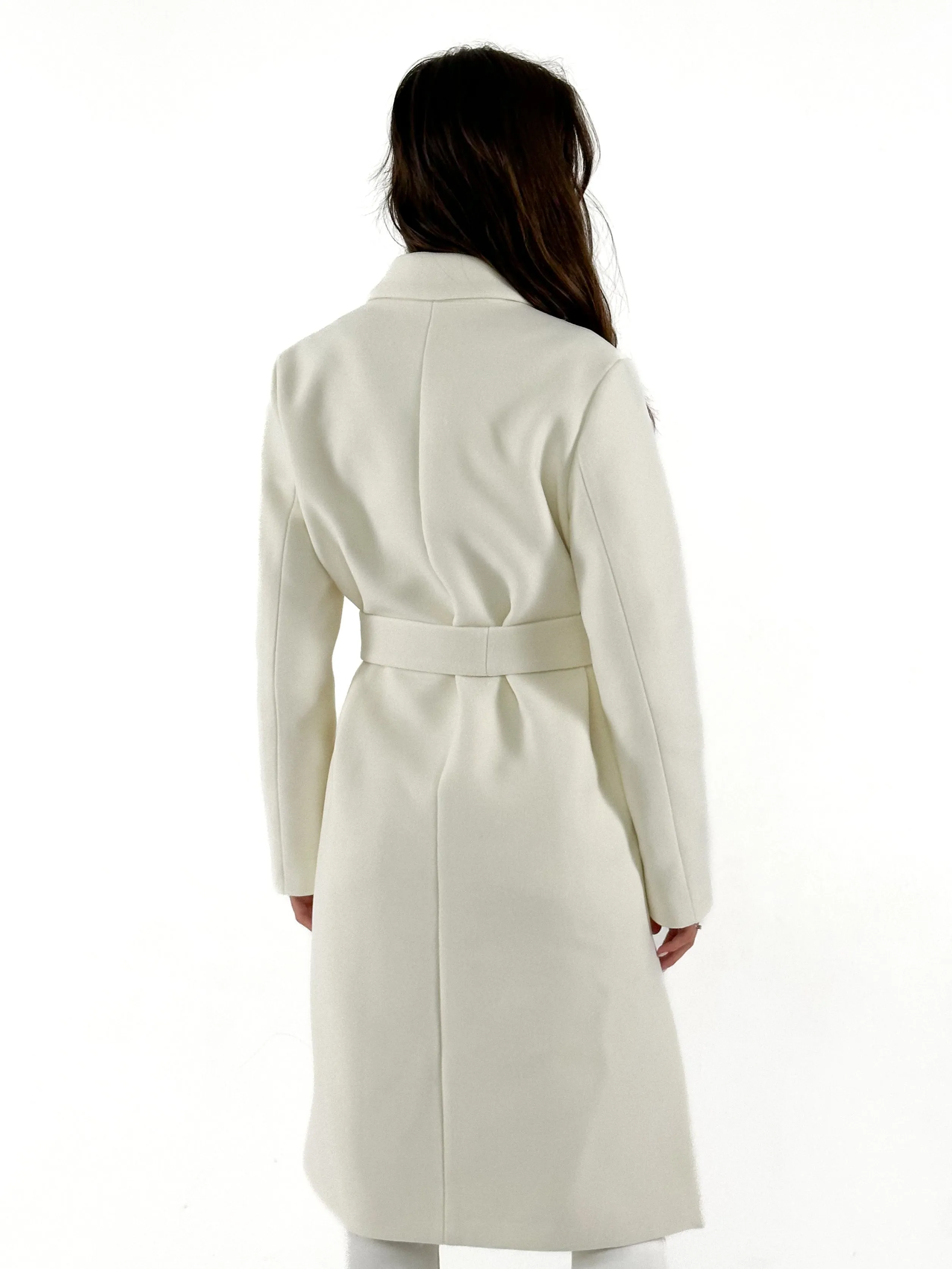 Tailored Wool Blend Coat