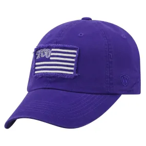 TCU Horned Frogs TOW Purple "Flag 4" Crew Adj. Relax Hat Cap