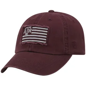 Texas A&M Aggies TOW Maroon "Flag 4" Crew Adj. Relax Hat Cap