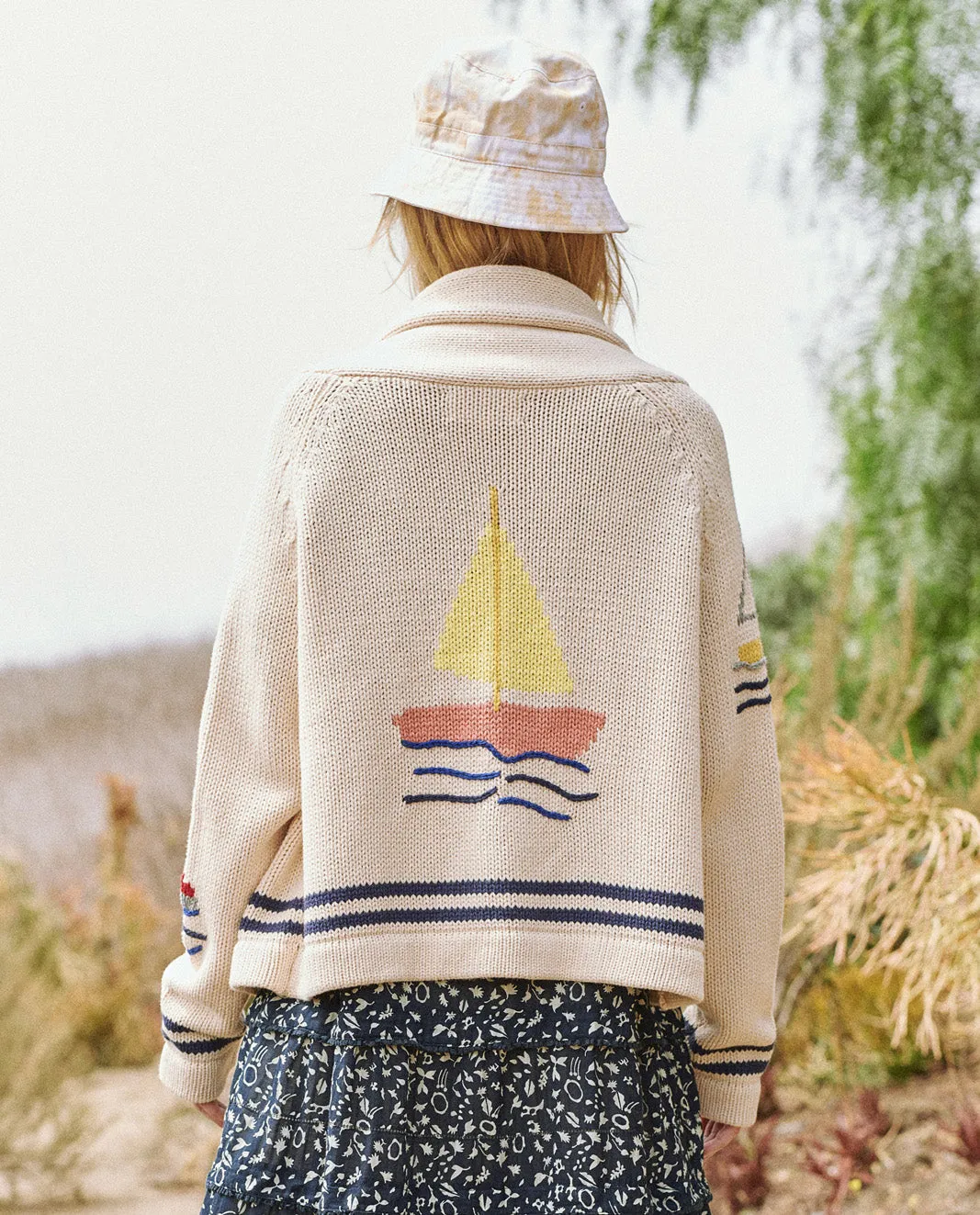 The Harbor Cardigan, Cream