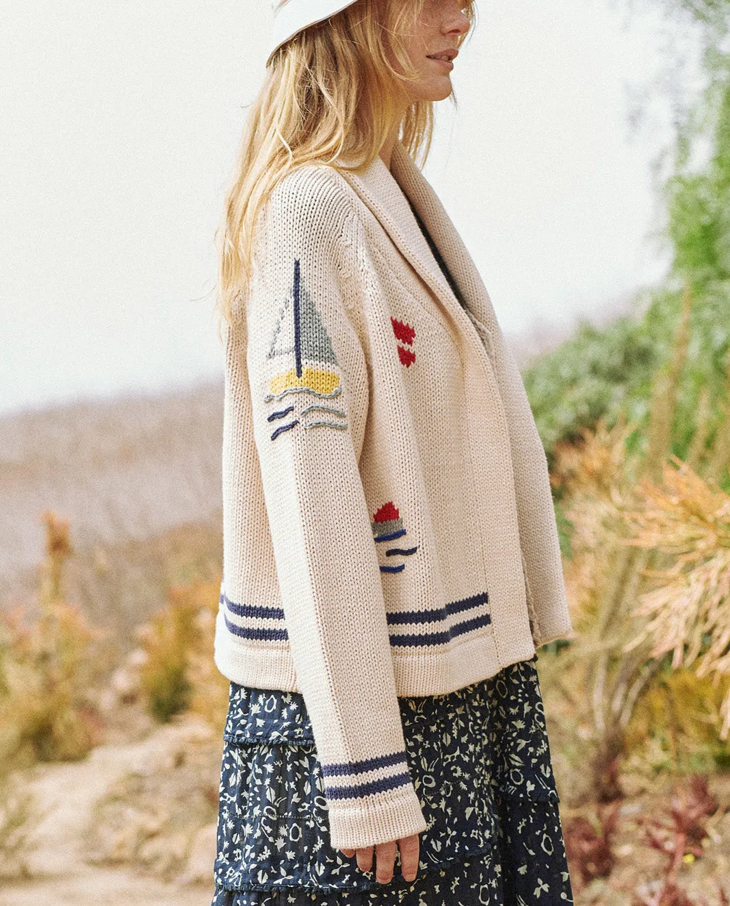 The Harbor Cardigan, Cream