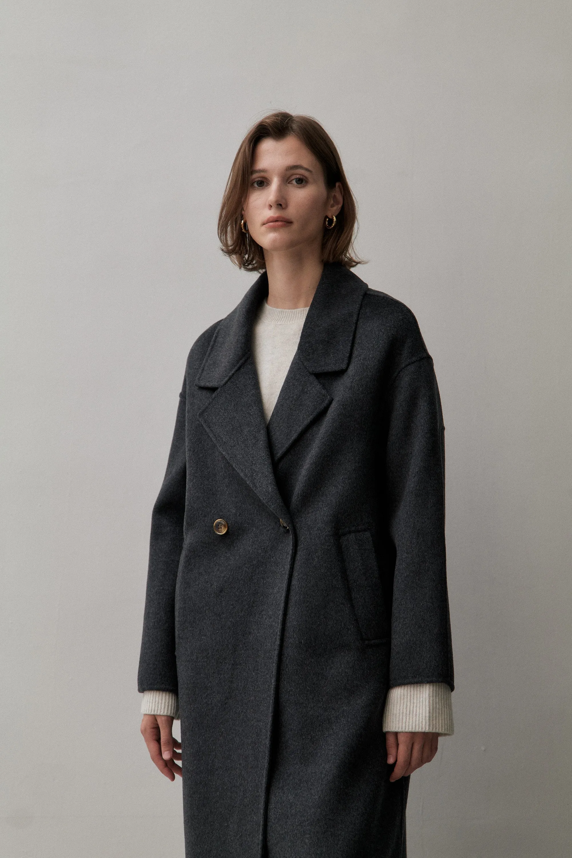 THE LONDON COAT - CHARCOAL