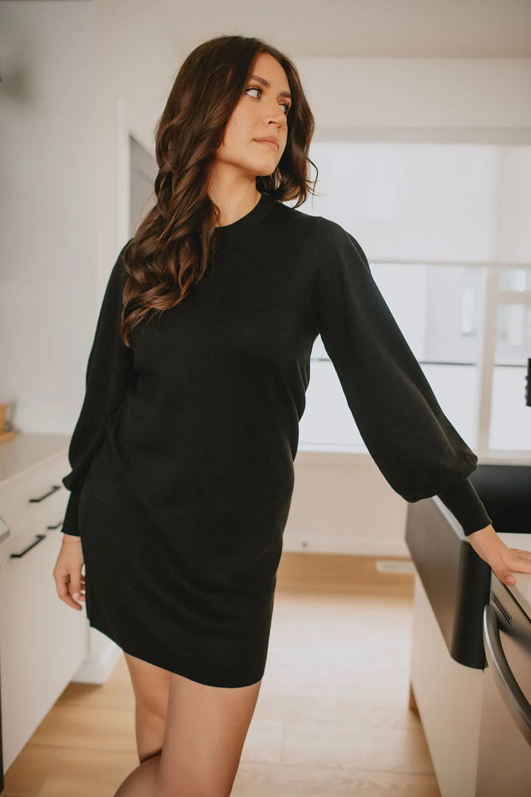 The Sammy Sweater Dress by InWear - Black - PLUS