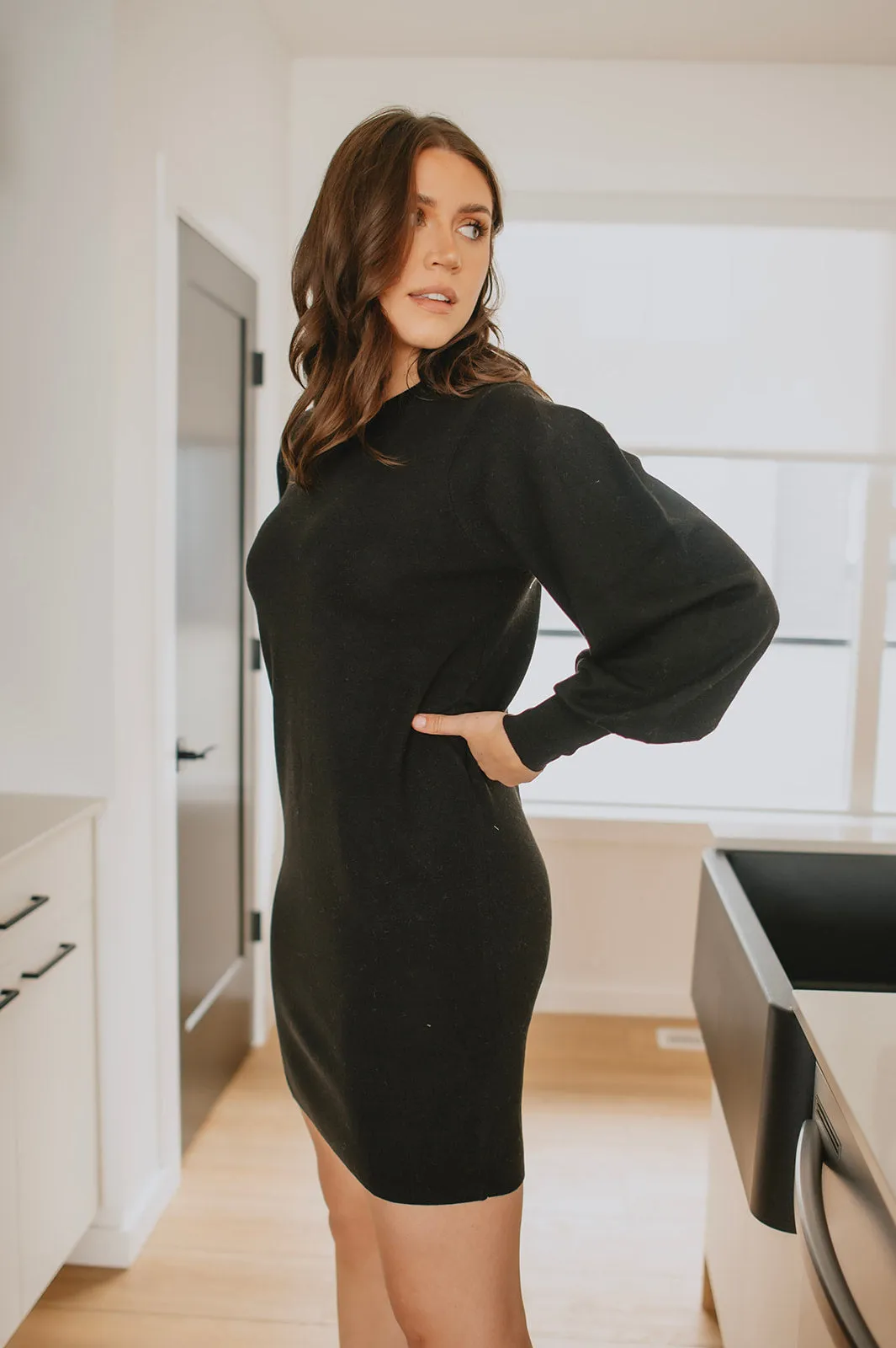 The Sammy Sweater Dress by InWear - Black - PLUS