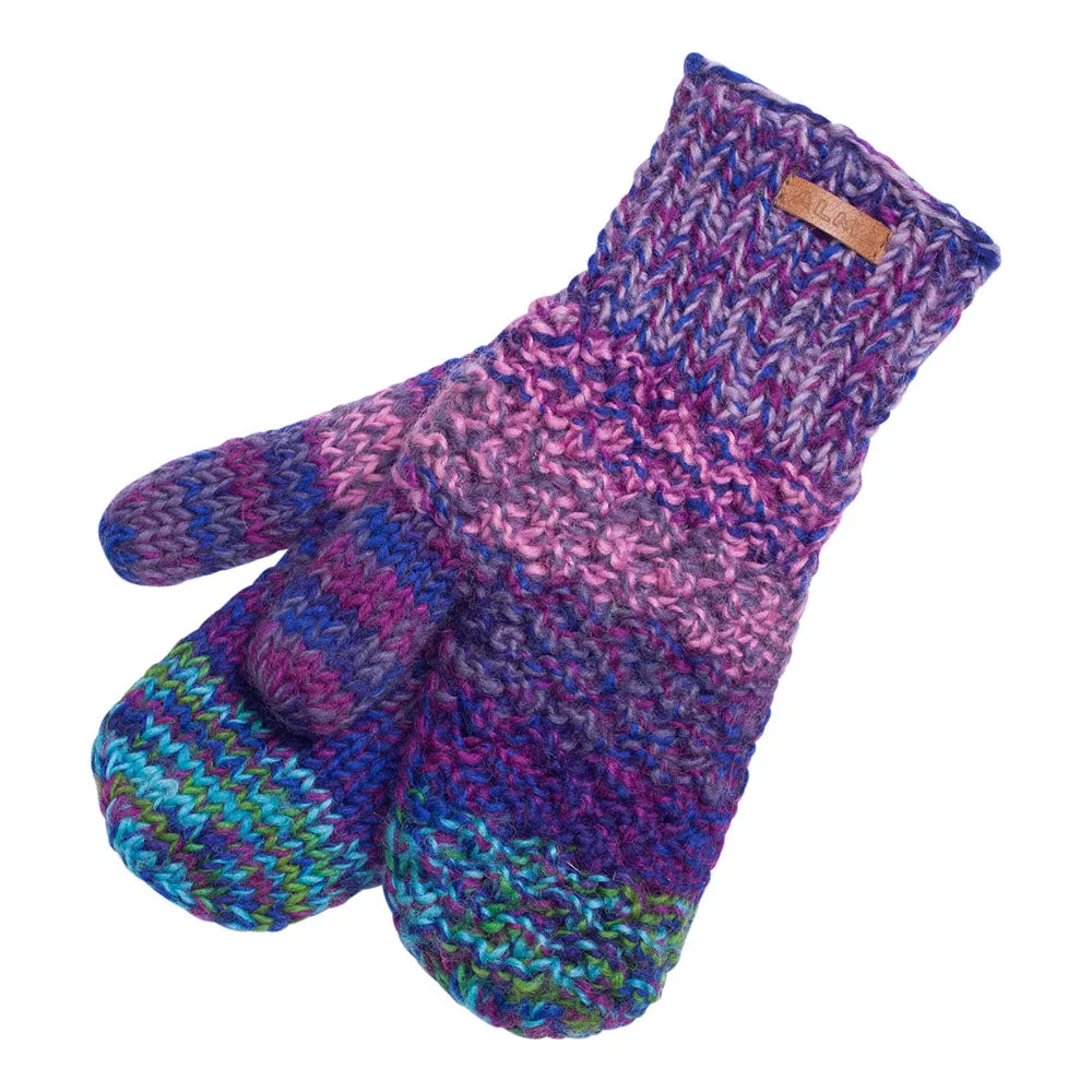 Tie Dye Wool Mitts