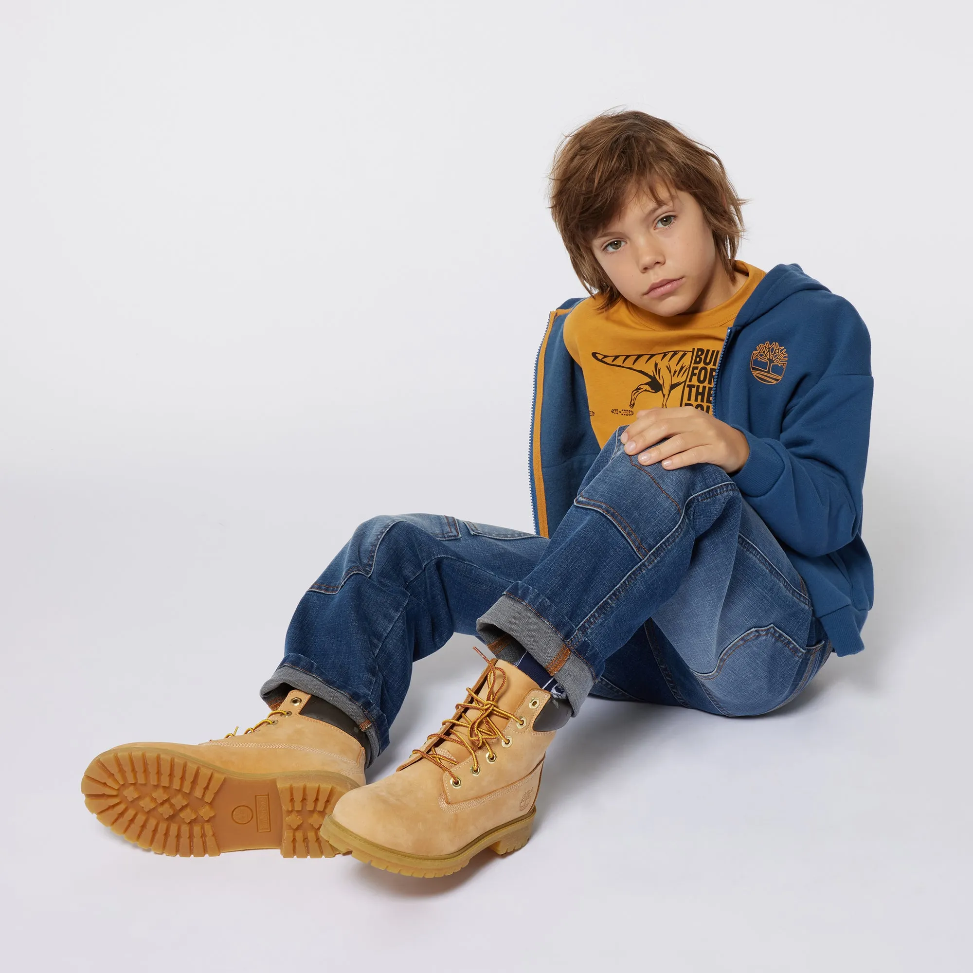 Timberland Boys Blue Hooded Jacket