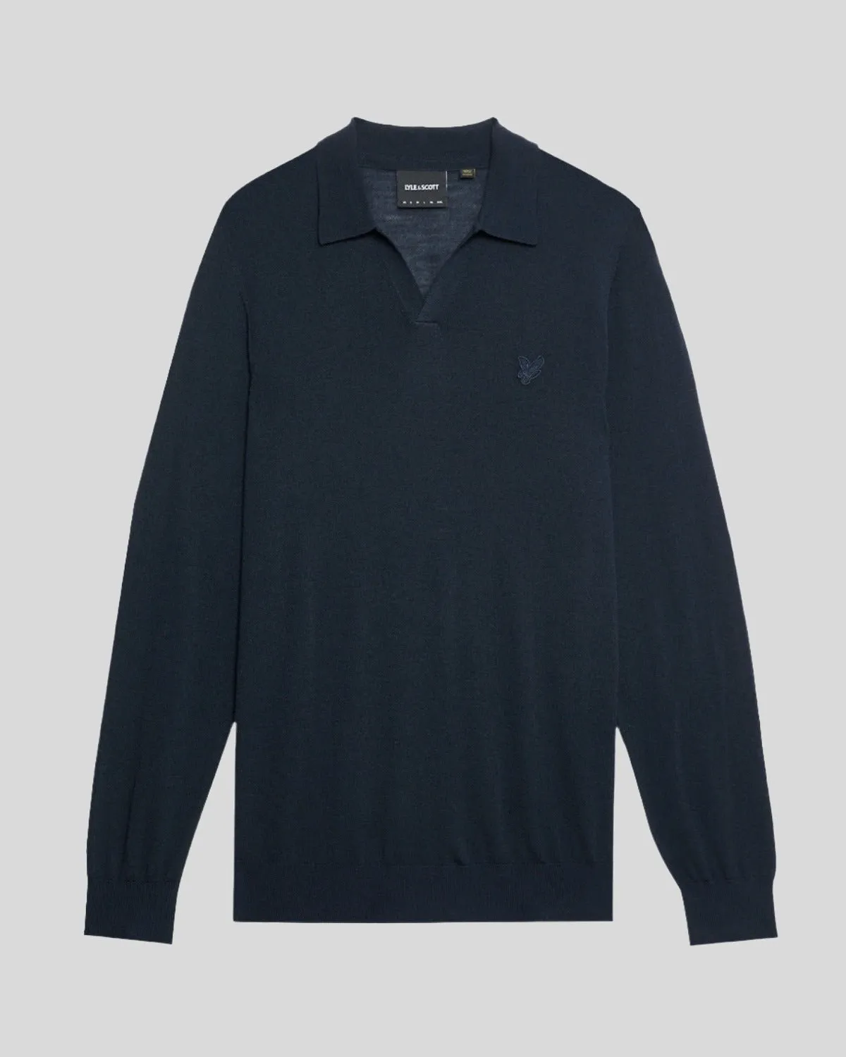 Tonal Eagle Merino Collared Jumper