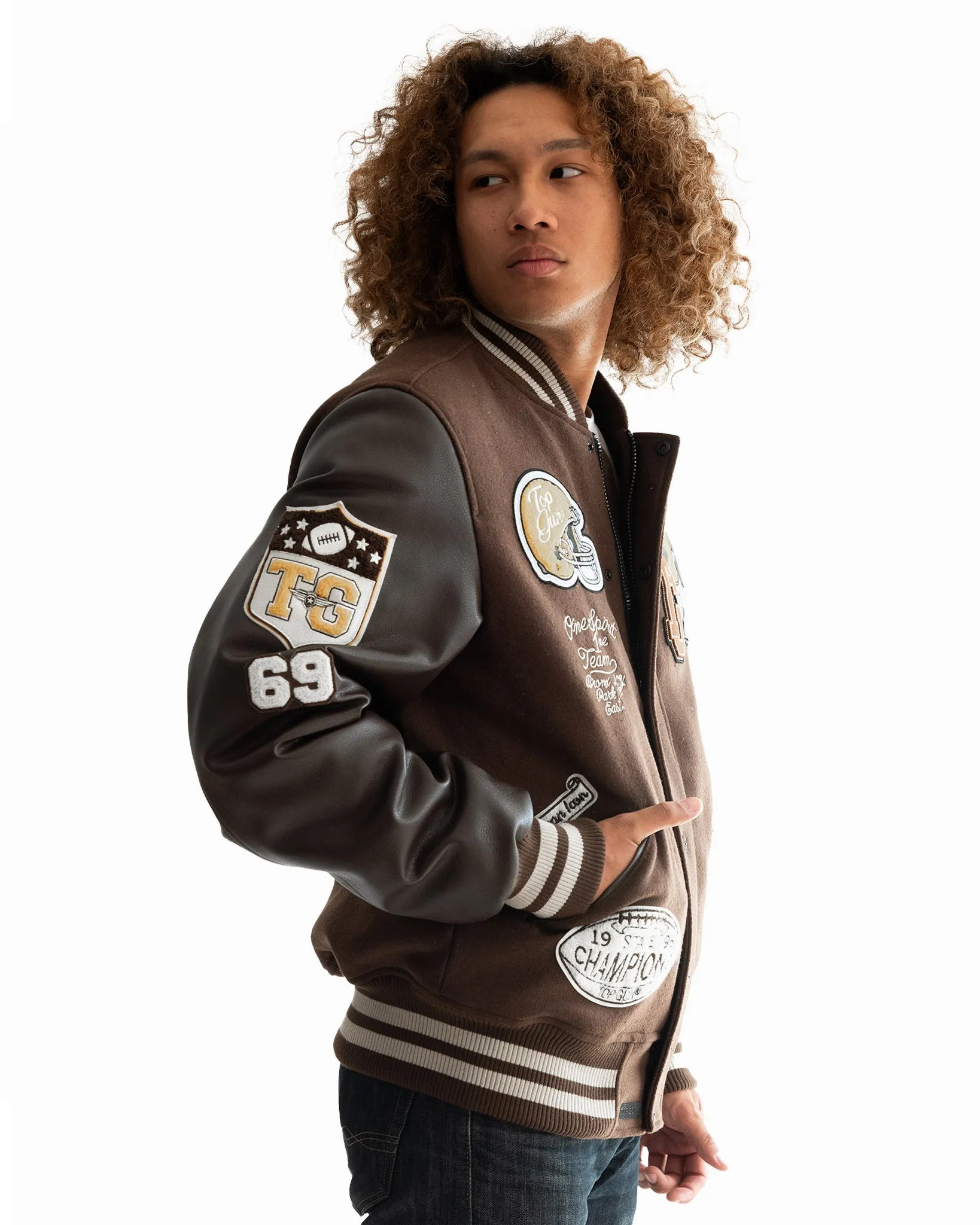 TOP GUN® "BEARS" VARSITY JACKET