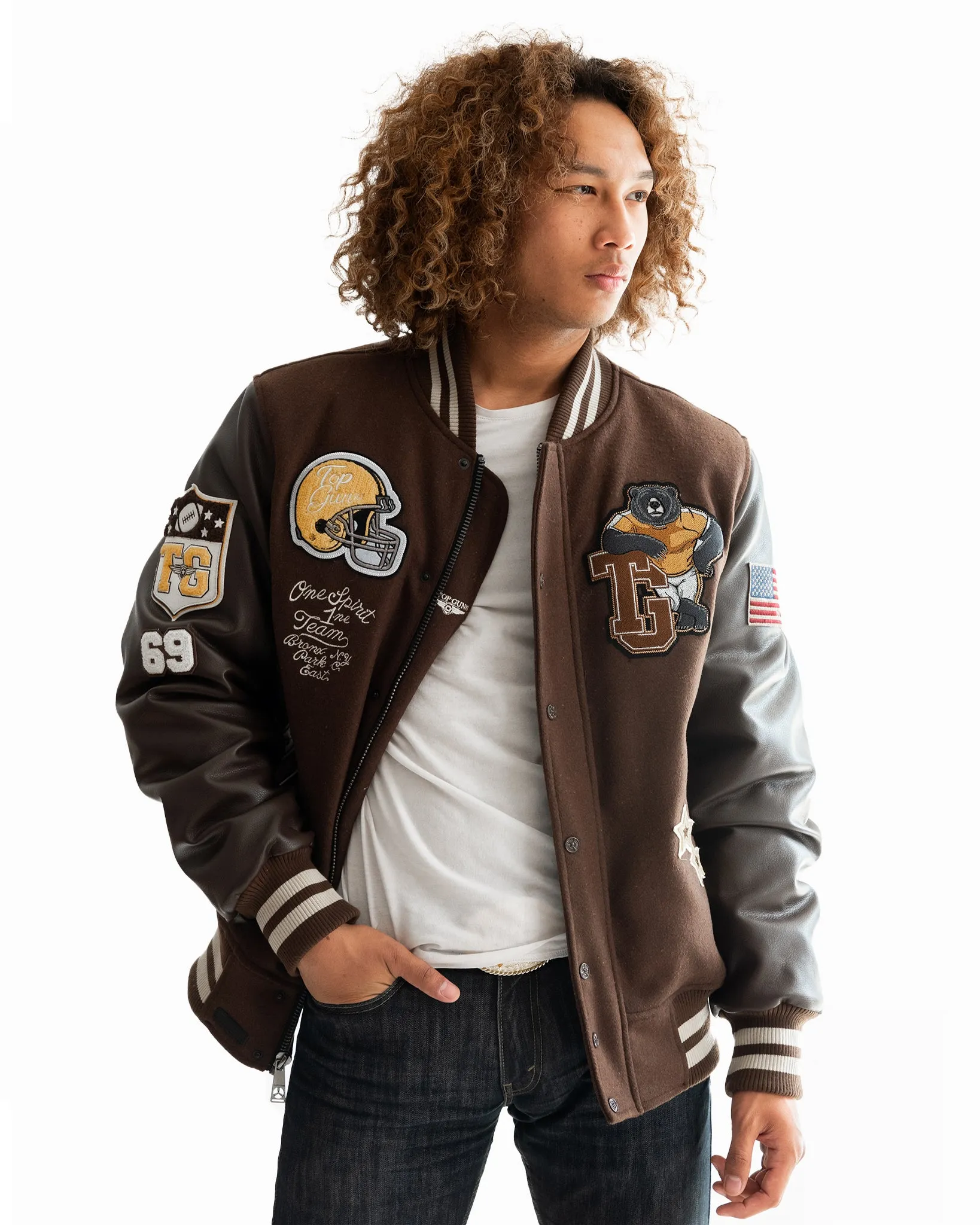 TOP GUN® "BEARS" VARSITY JACKET