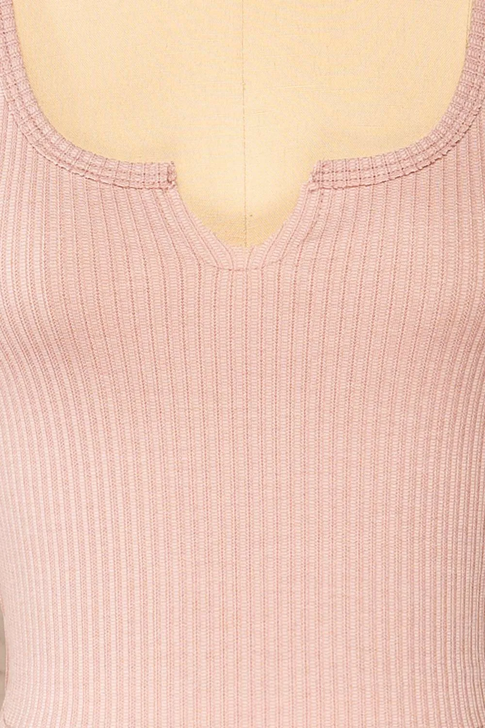 Tseri Pink | Cropped Large Straps Tank Top