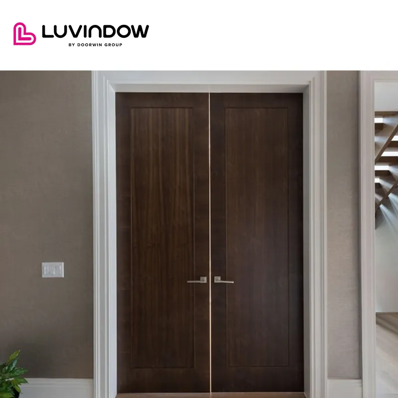 USA	Gilbert good quality LUVINDOW Wooden doors for arc interiors wood grain entrance door solid wood with patterns casement door